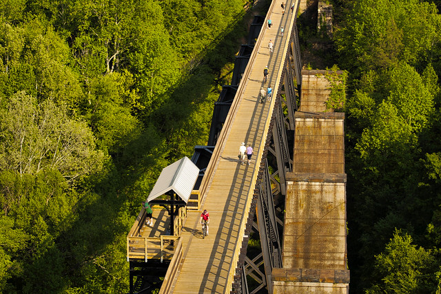 Aerial view of High Bridge