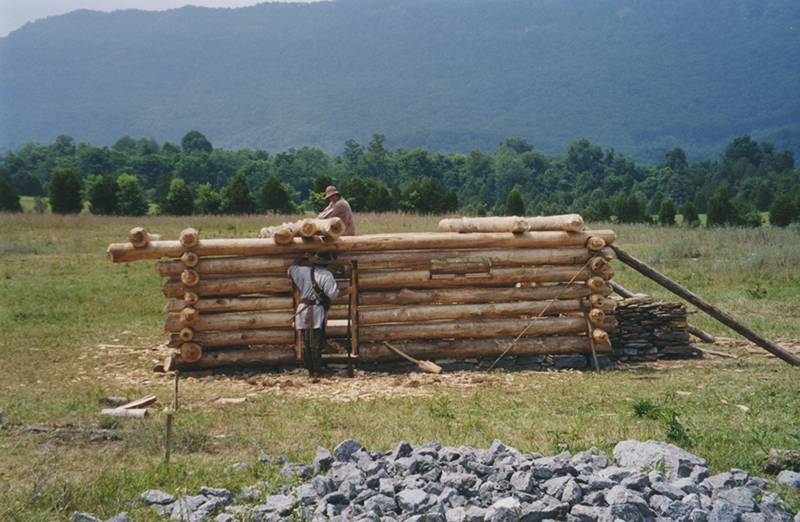 Beginning construction at Martin's Station in 2002.