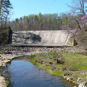 Dam at Bear Creek Lake