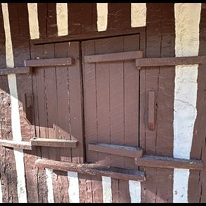 close up of window detail