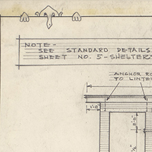 Kilroy drawing on park plans