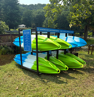 kiosk watercraft rental