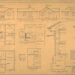 blueprint of a cabin